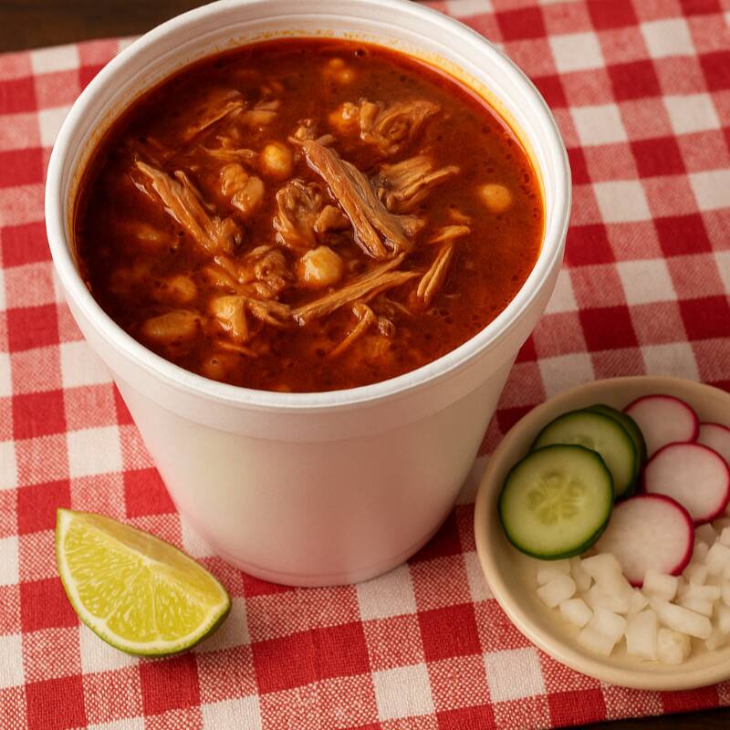 Litro de Pozole de Carne