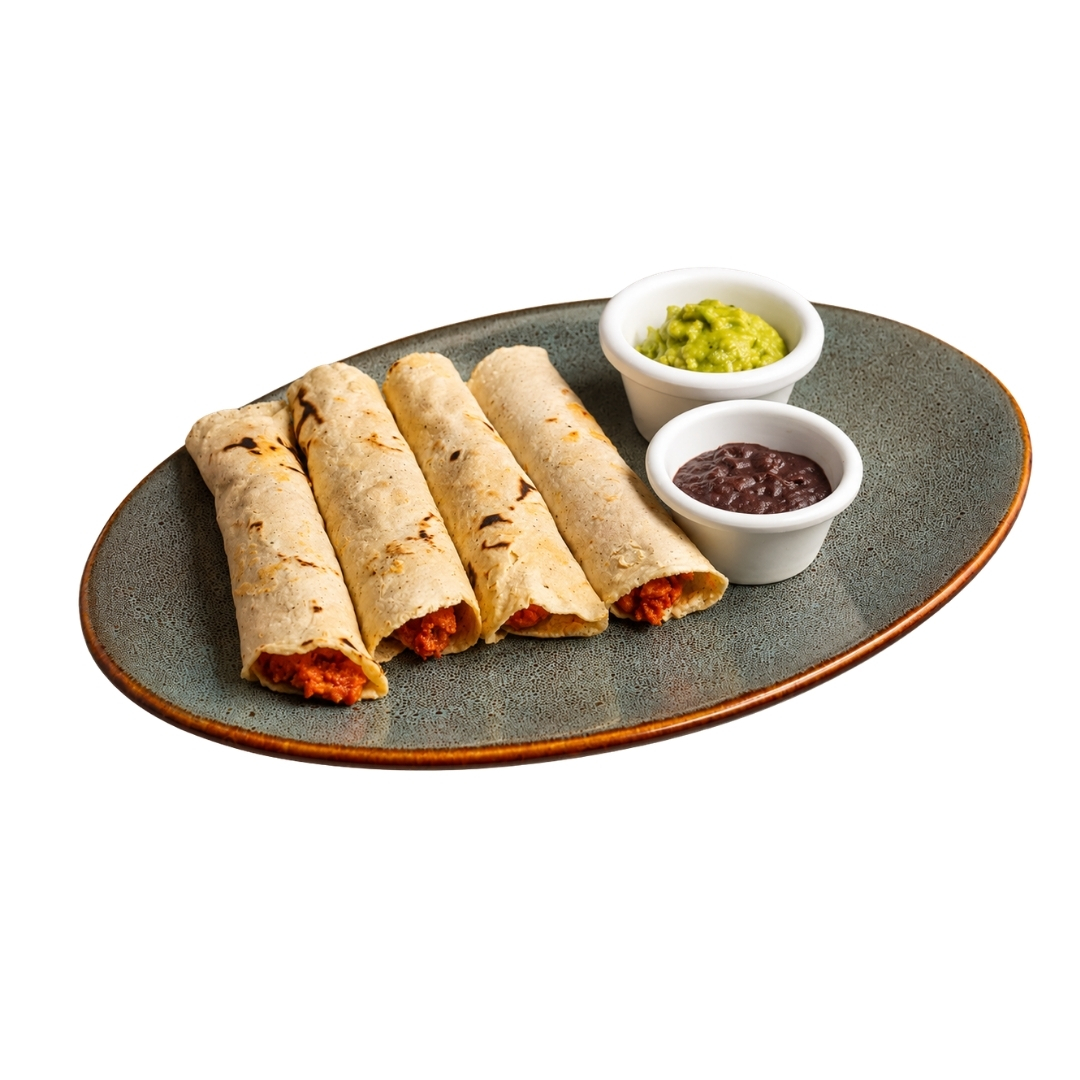 TACOS DE PAPA CON CHORIZO
