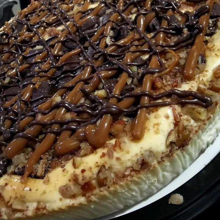 Pay de queso con chocolate