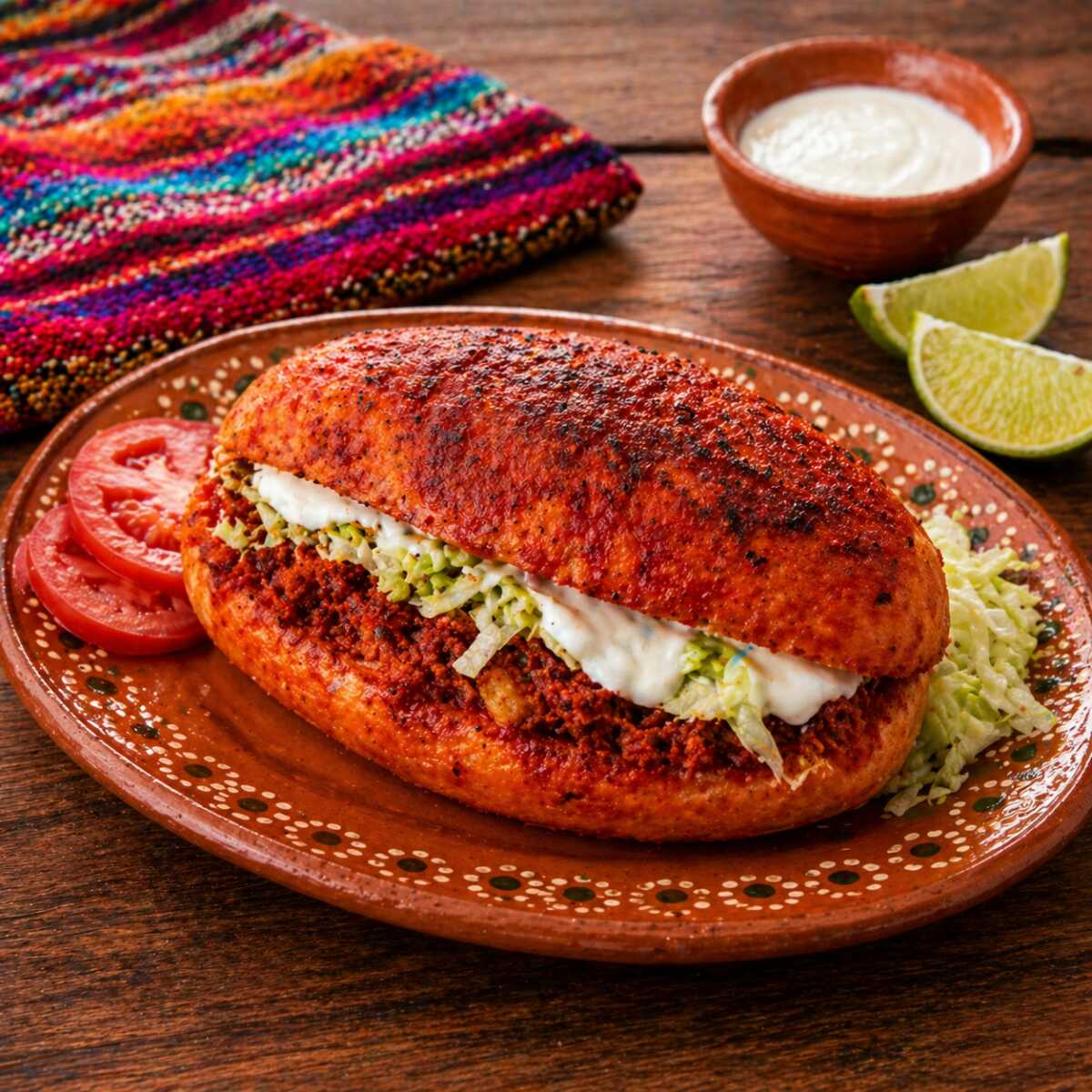 Pambazo de Chorizo