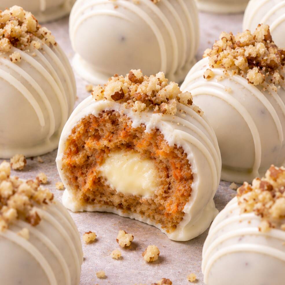 Trufa Zanahoria con Chocolate Blanco