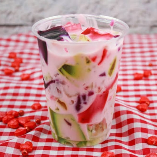 Gelatina con yogurt