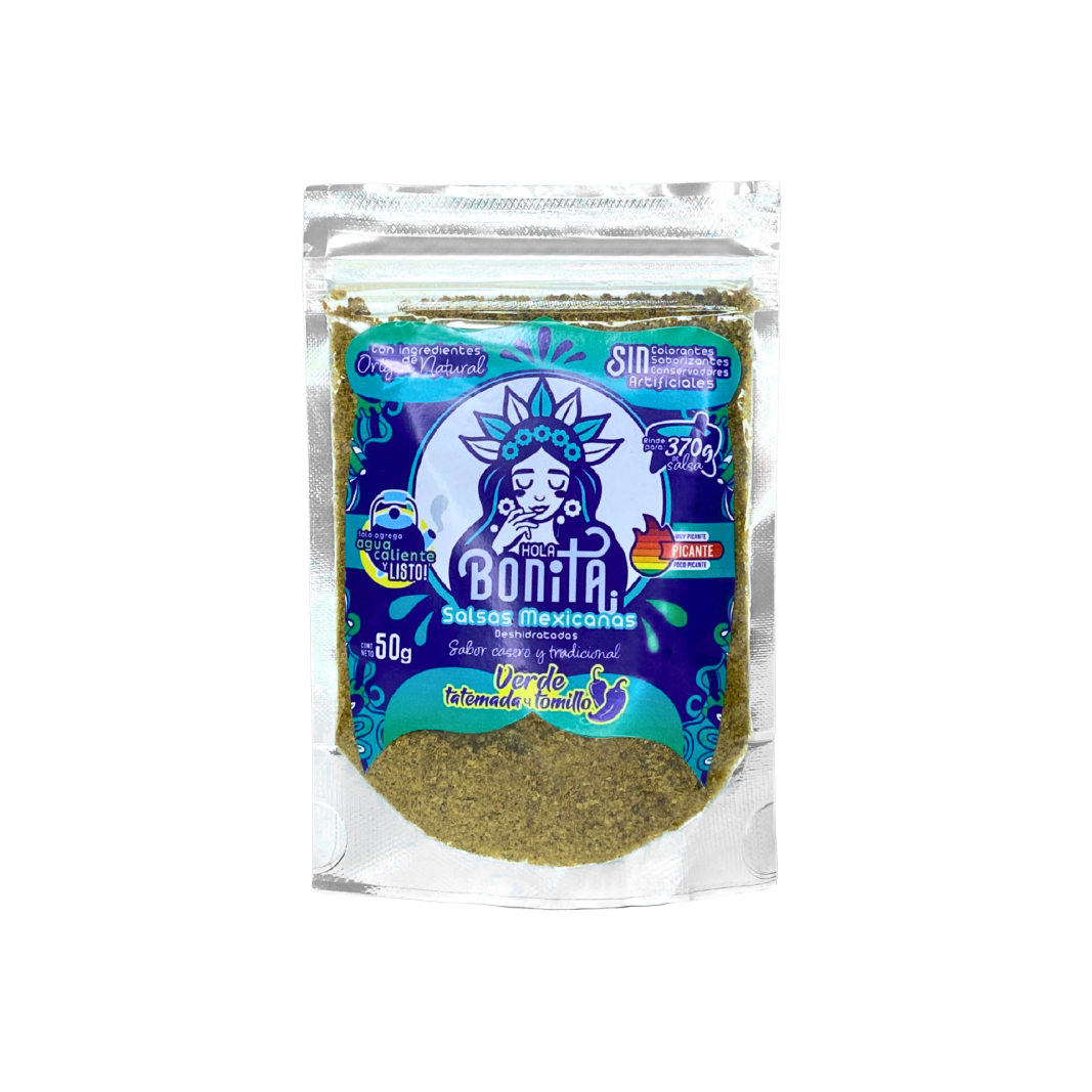 Salsa Deshidratada Verde Tatemada y Tomillo