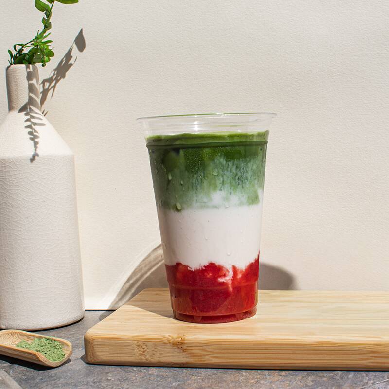 Strawberry Matcha Latte