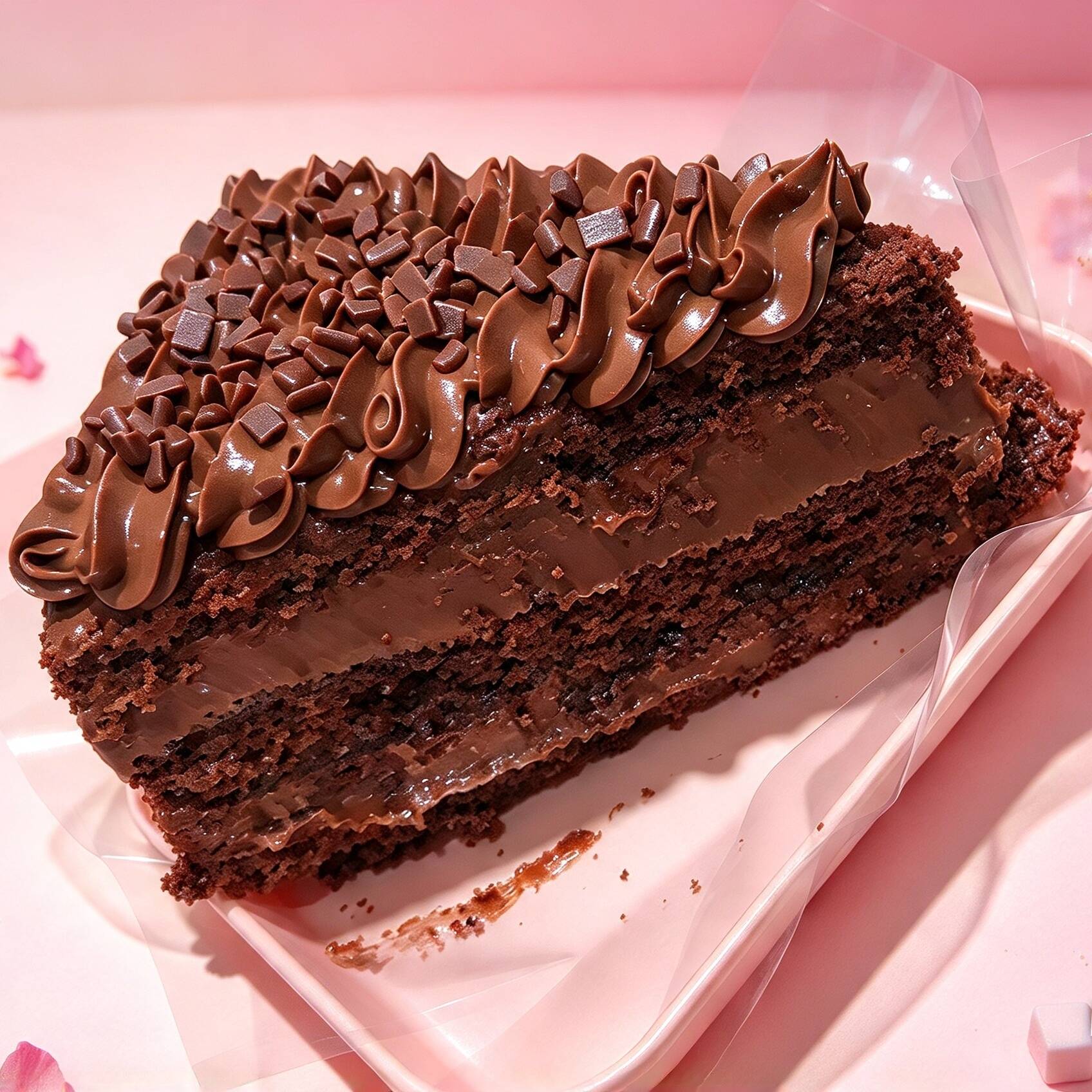 Fatia Matilda 450 Gramas de puro chocolate
Uma generosa fatia de bolo de chocolate, formada por camadas macias e úmidas, intercaladas com um brigadeiro extremamente cremoso e intenso. Para finalizar, uma cobertura irresistível de ganache preparada com chocolate nobre meio amargo e ao leite, trazendo o equilíbrio perfeito entre o sabor marcante do chocolate e a cremosidade.
Uma fatia bem recheada, cremosa e chocolatuda, feita para quem realmente ama chocolate.