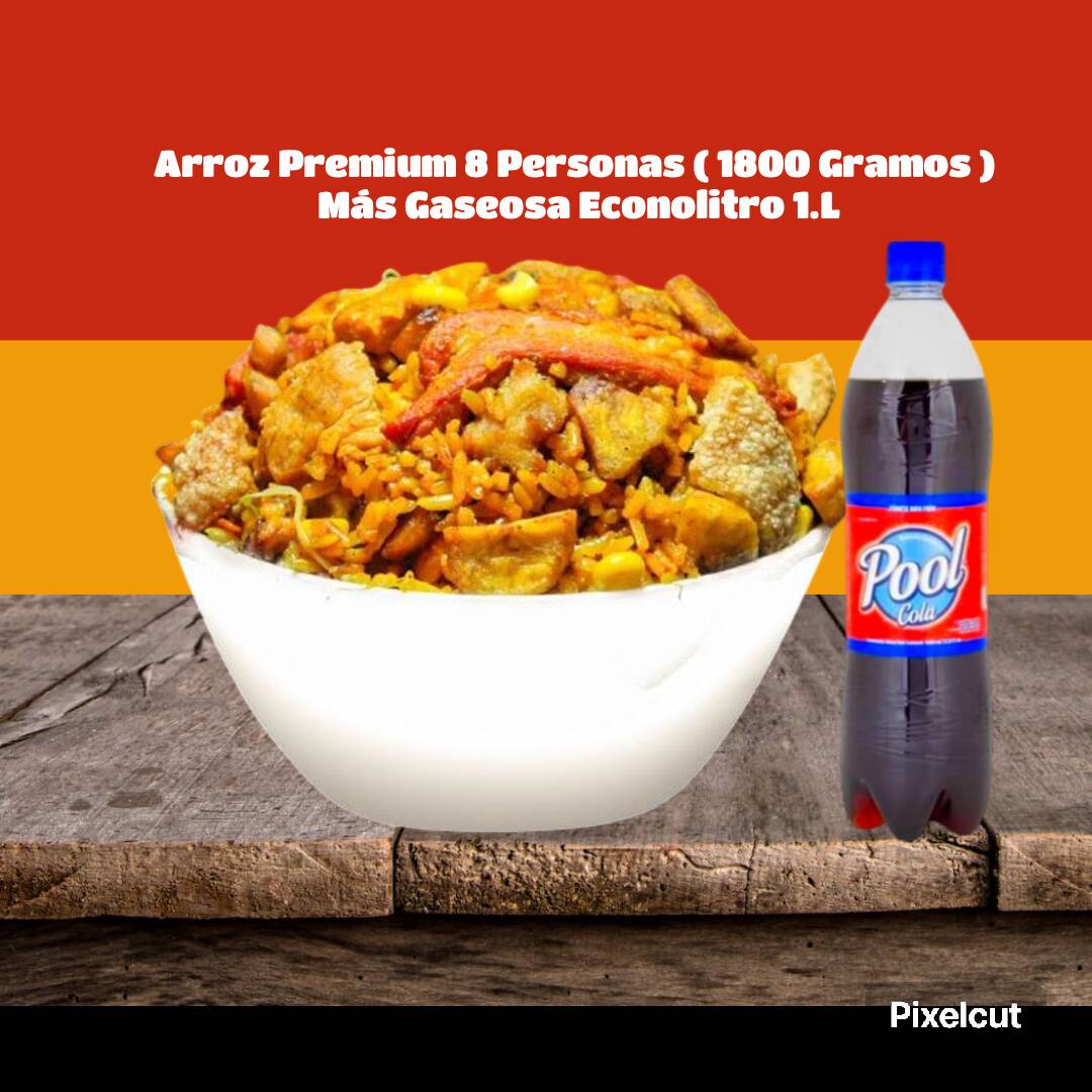 Arroz Premium 8 Personas  ( incluye Gaseosa 1.L )