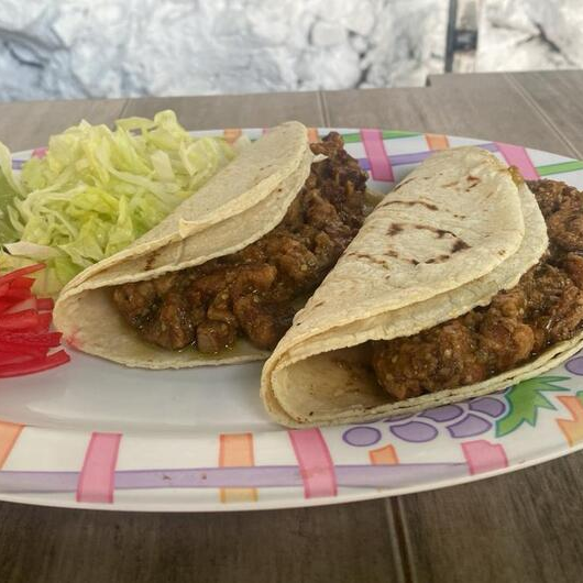 Taco de Chicharrón en Salsa Verde