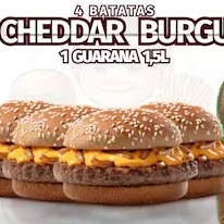 Promoção Imperdivel!  4 deliciosos hambúrguer com carne de excelente qualidade de 56g, pão artesanal extremamente macio que derrete na boca, queijo cheddar cremoso e a exclusiva maionese temperada da canedo.    Grátis: Guarana Antarctica ou Pepsi, enviamos de acordo com a disponibilidade da loja