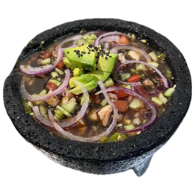 MOLCAJETE EN SALSAS NEGRAS