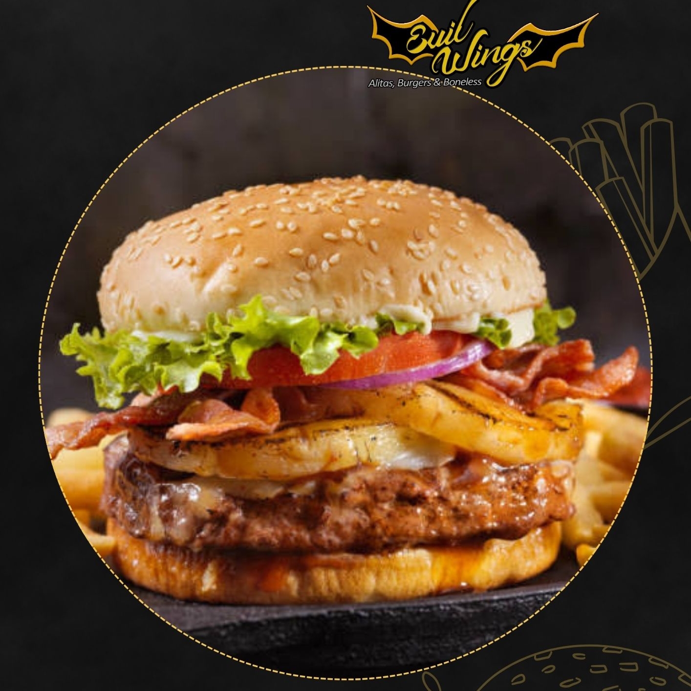 Hamburguesa Hawaiana