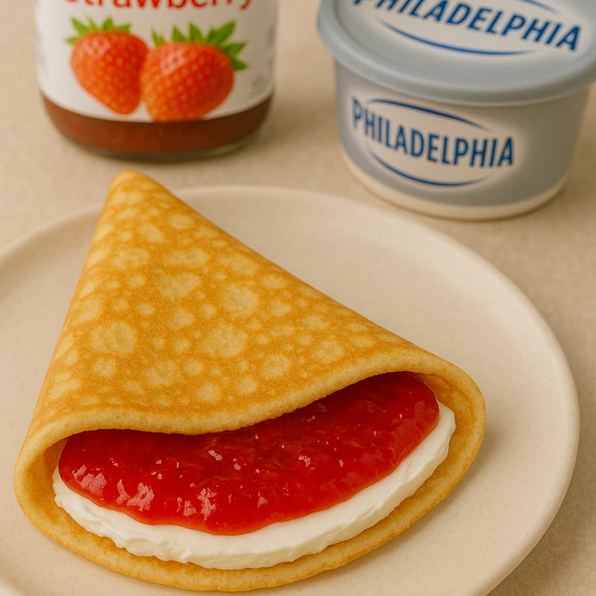 Crepa 2 Ingredientes Philadelphia-Mermelada Fres