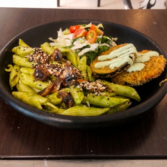 Espaguetti al Pesto
