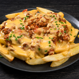 Papas Fritas con Queso Amarillo
