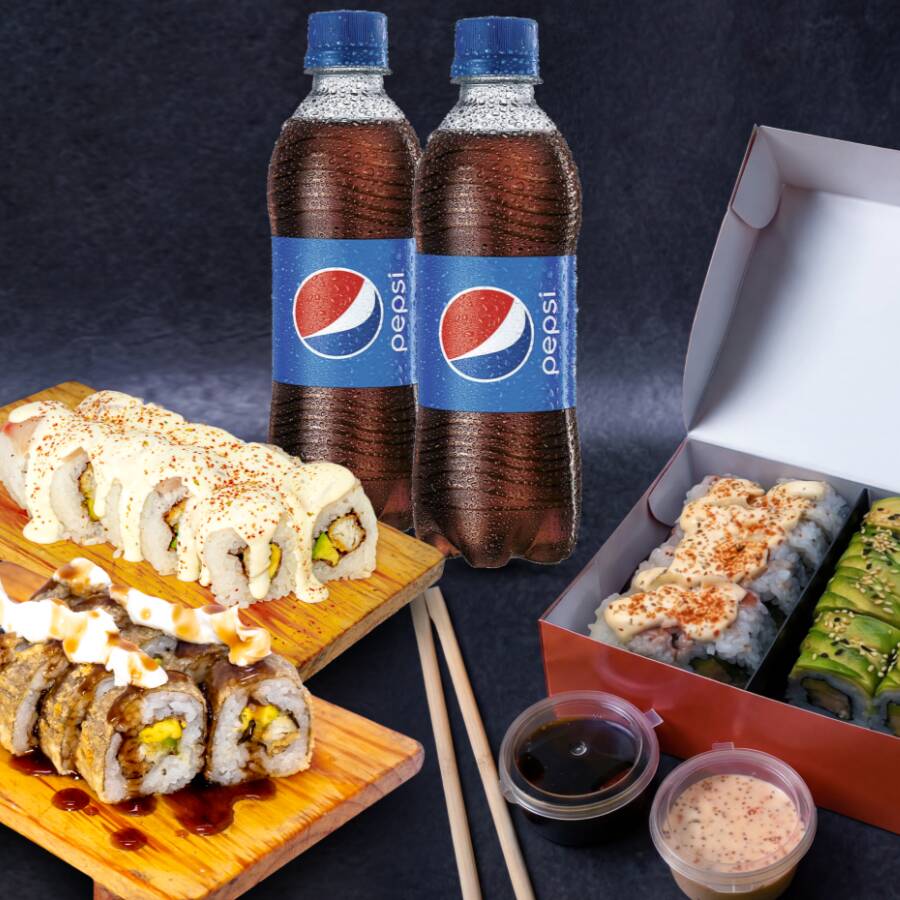 48 Makis y 2 pepsis