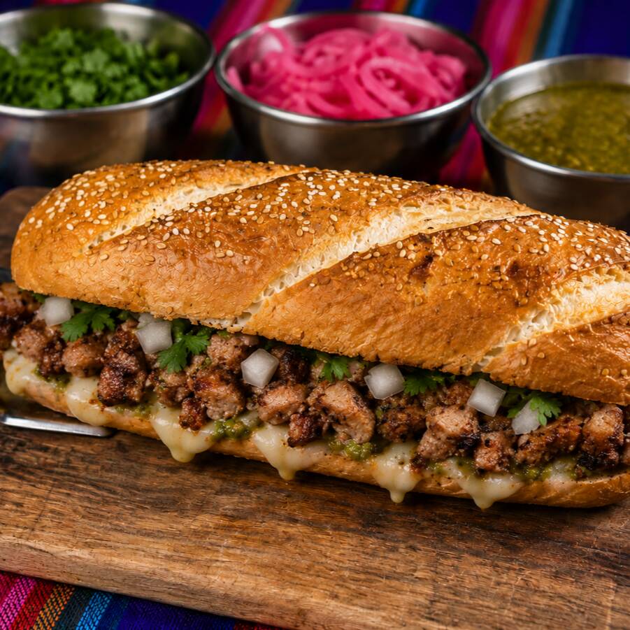 Baguette de ubre con aguacate