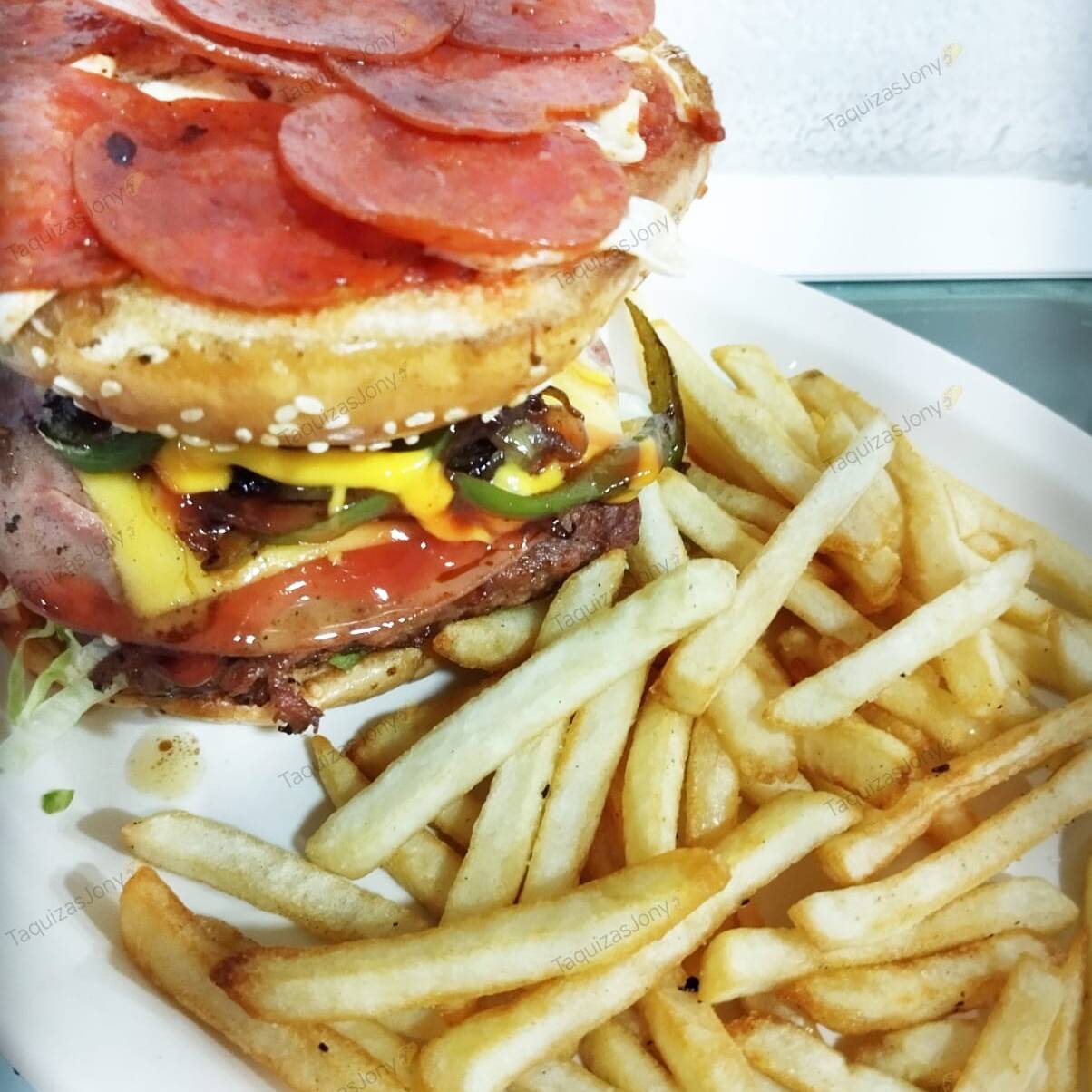 Hamburguesa Pepperoni