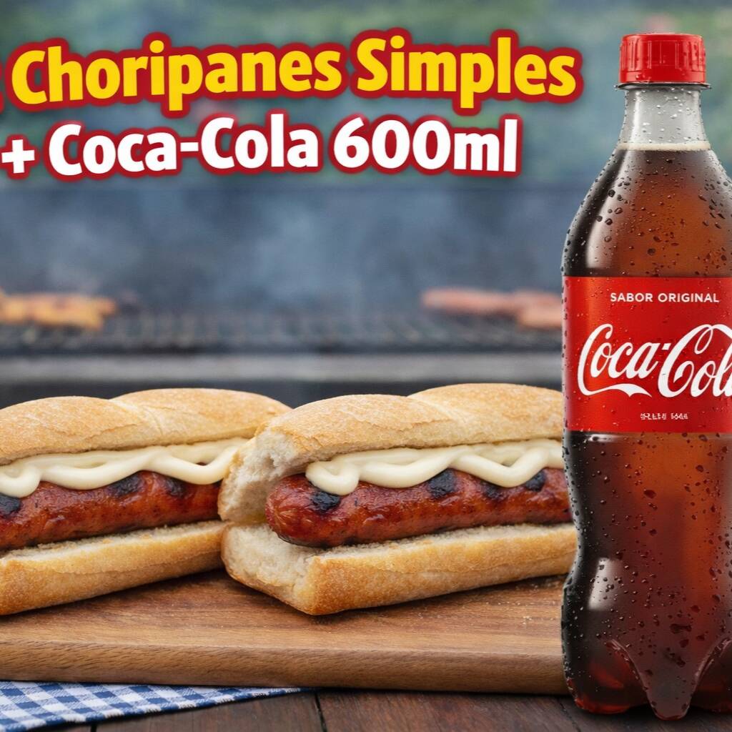 2 Choris Simples y 1 Coca