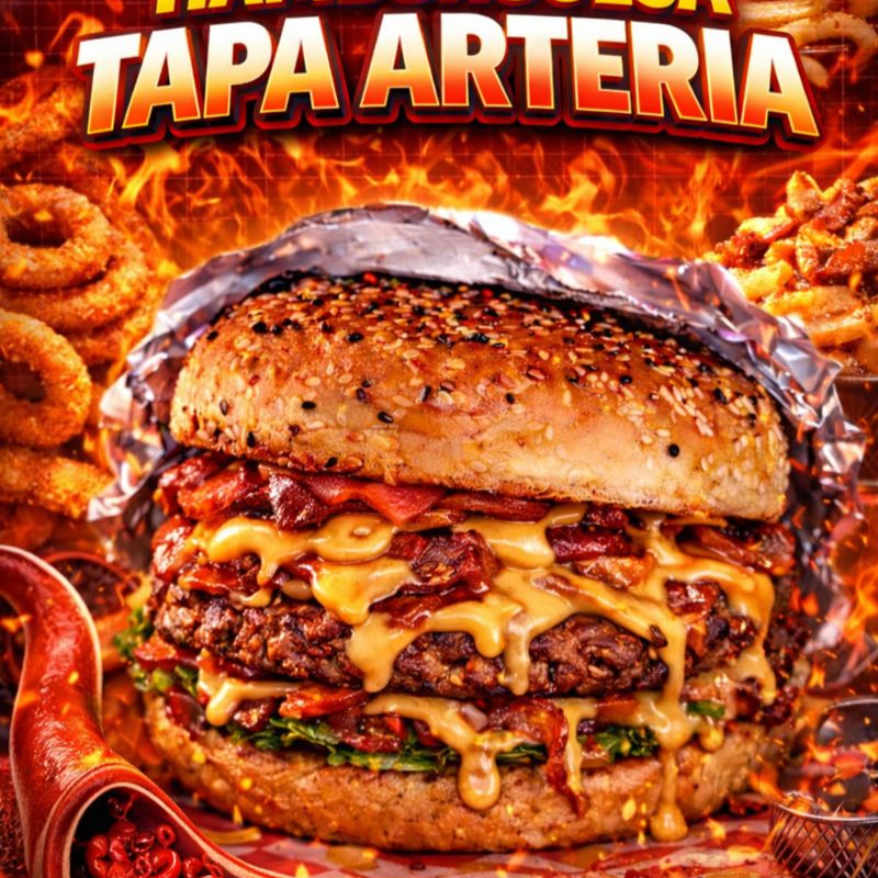 HAMBURGUESAS TAPA ARTERIA 🍔
