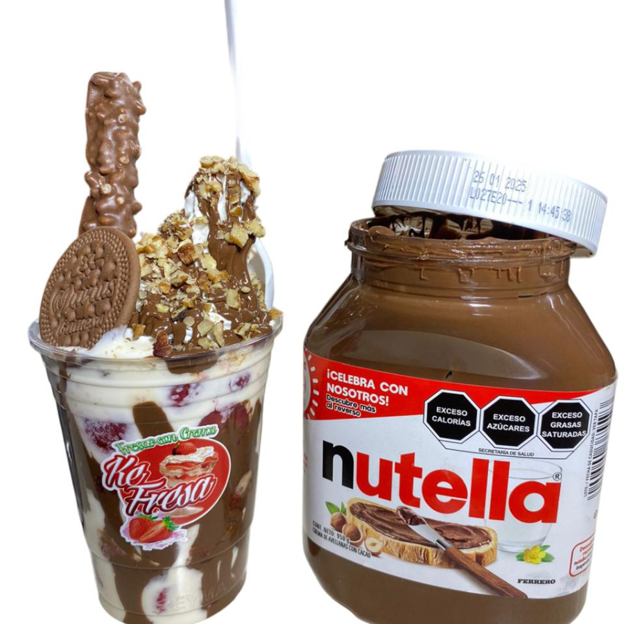 Fresas con Nutella de 1 L