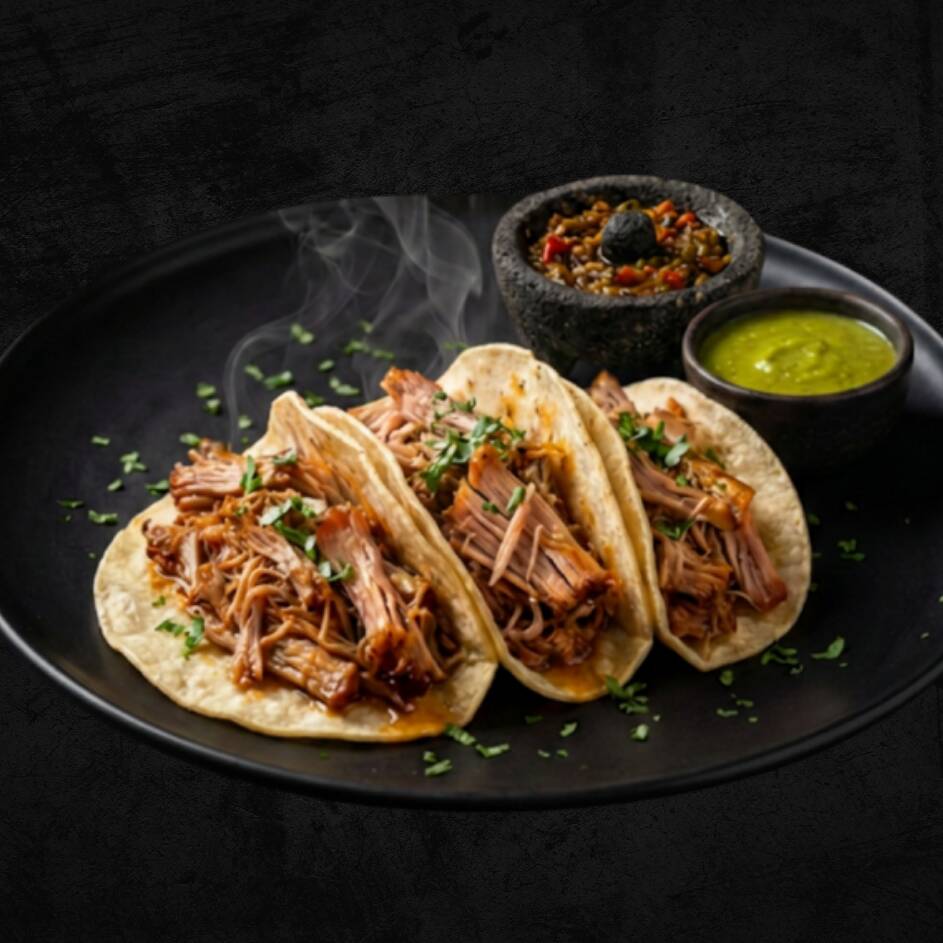 Tacos de Pernil Ahumado