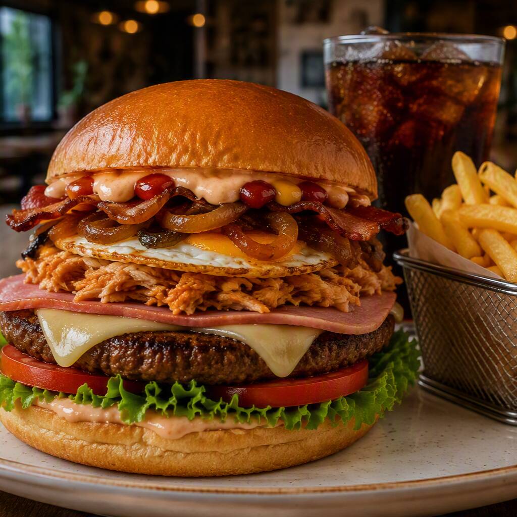 Combo Hamburguesa La Farisea