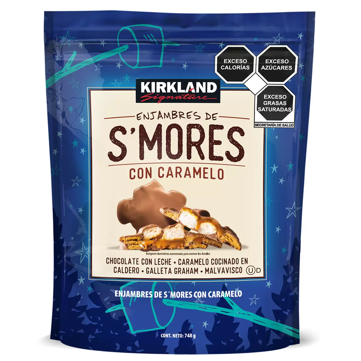 Smores Enjambres de Galleta con Caramelo