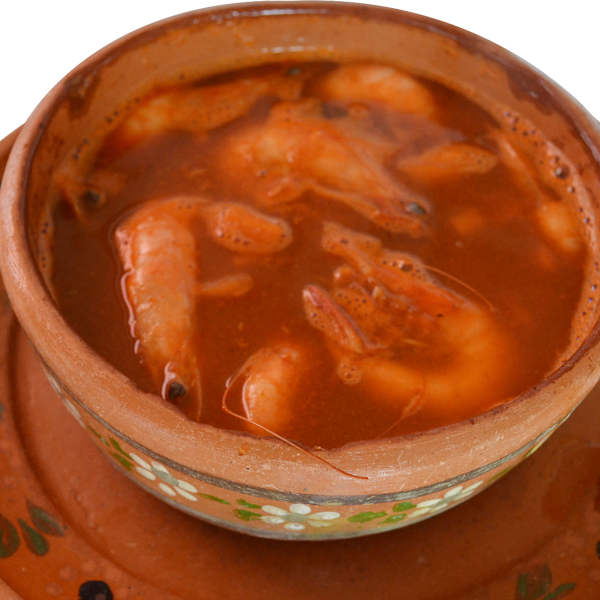Caldo de Camarón con Cascara