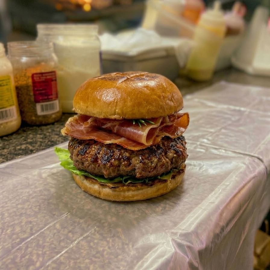 Hamburguesa High Choice Angus Jamón Serrano