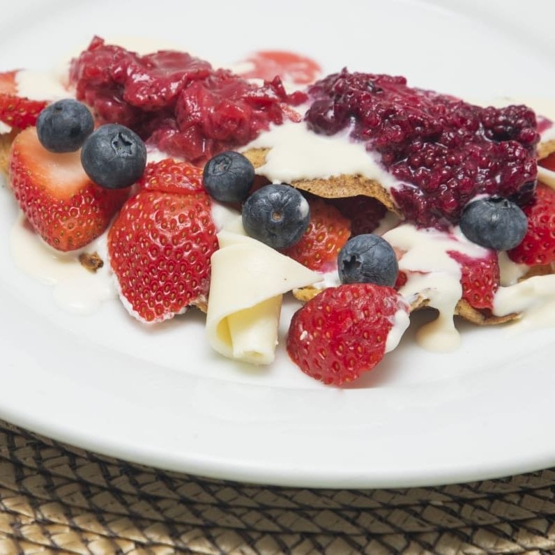 Crepes de Frutos Rojos