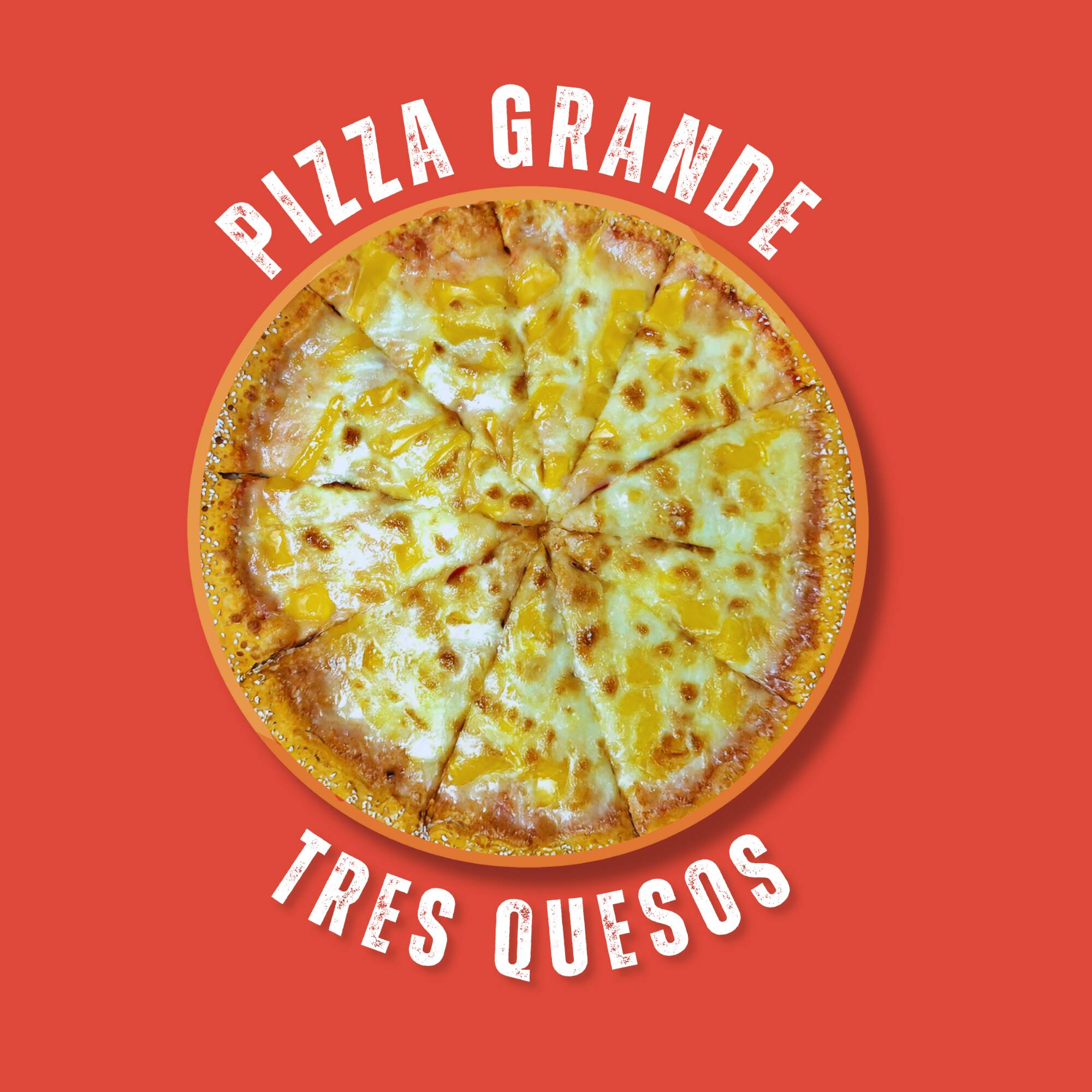 PIZZA GRANDE TRES QUESOS