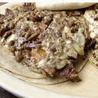 Bisteck con Queso T/harina