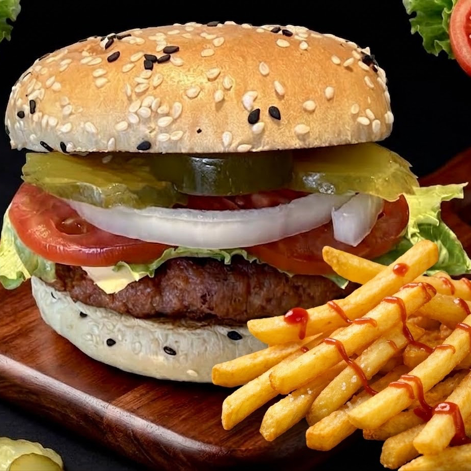 Hamburguesas - con Papas