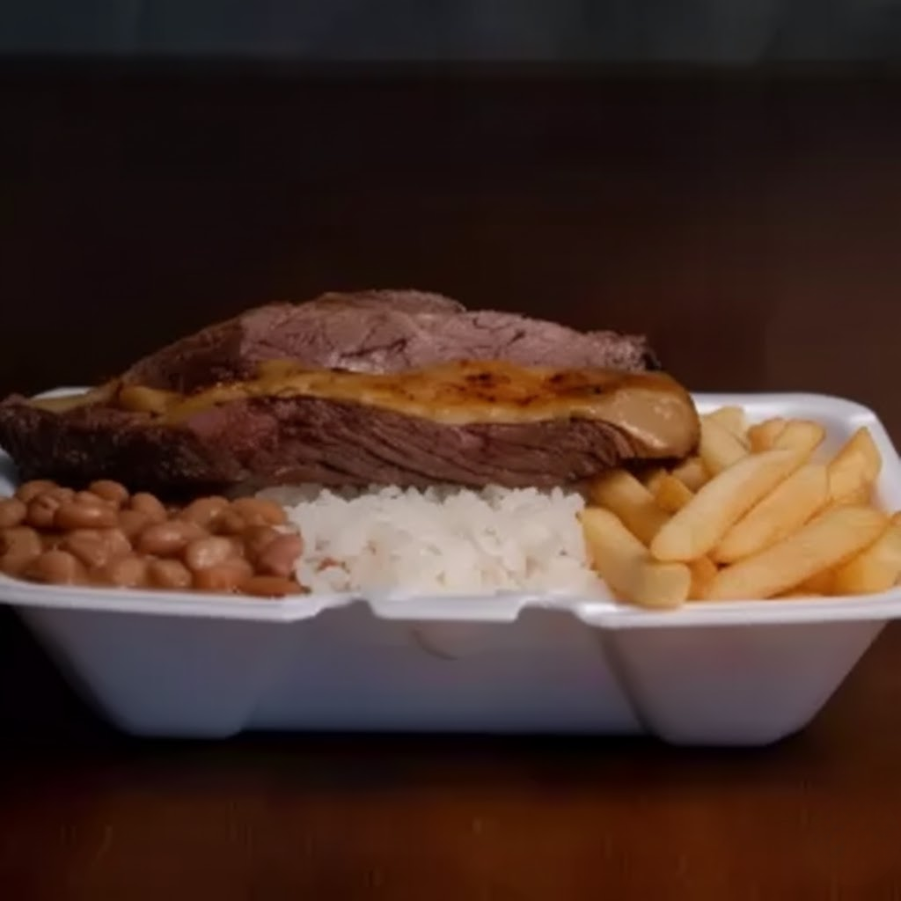 Costela com Arroz soltinho, Feijão bem temperado, Fritas (800g)