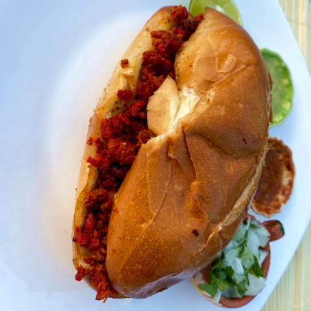 Combo torta de pastor + Agua de Jamaica