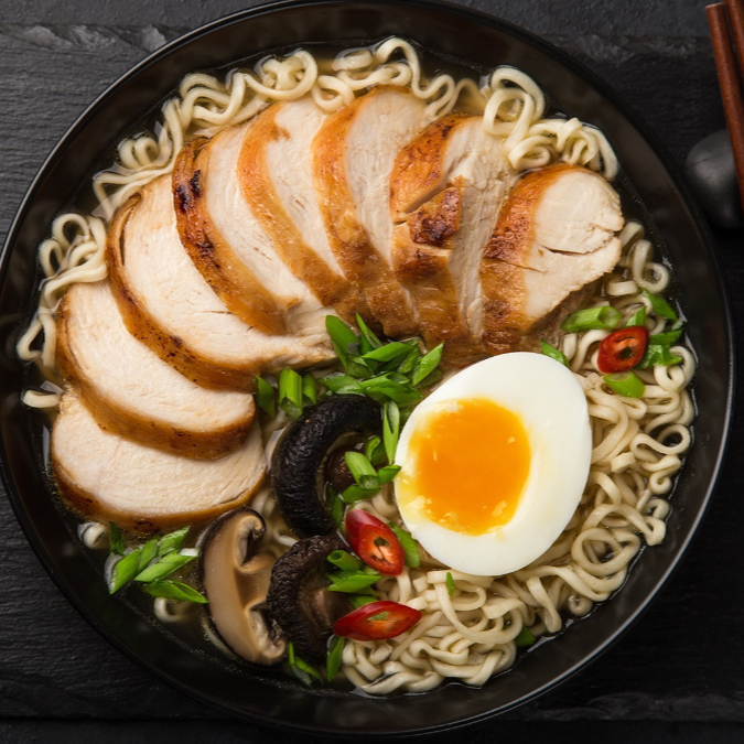 Ramen Tonkotsu con pollo