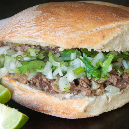 Lonche De Frijoles Con Queso