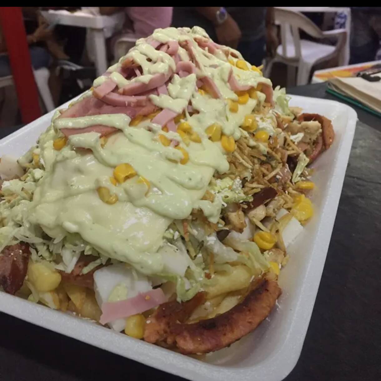 Mega Salchipapa 4 Carnes 4 Personas Gratinada 🙃🙃