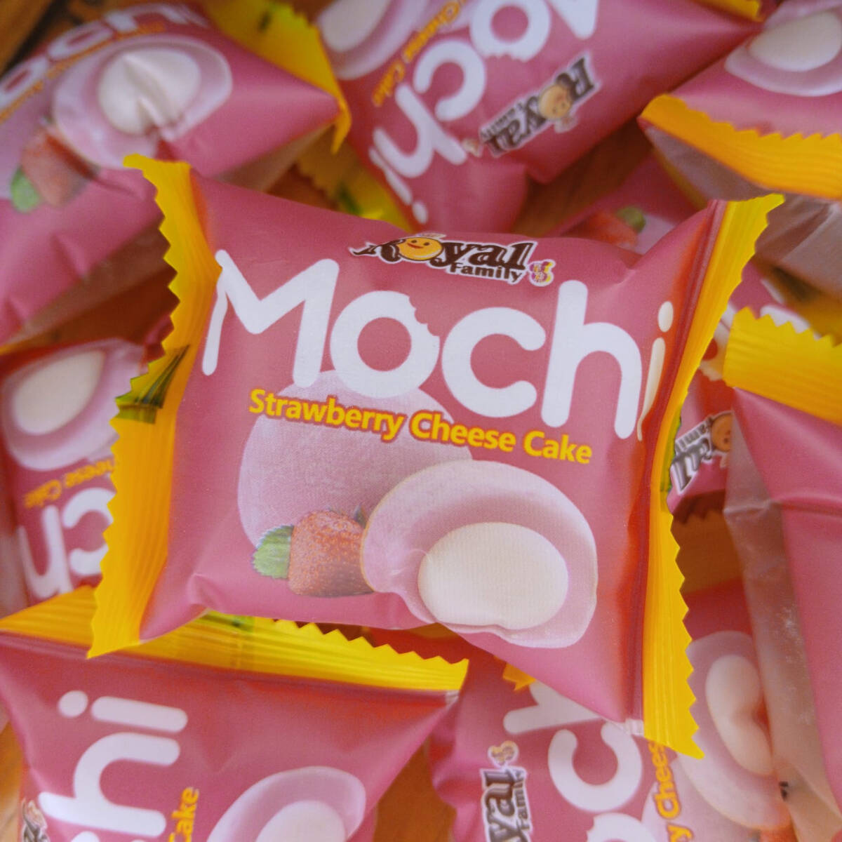 Mochi de Cheescake de Fresa