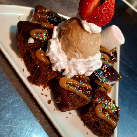 Brownie con Helado COLOMBINA