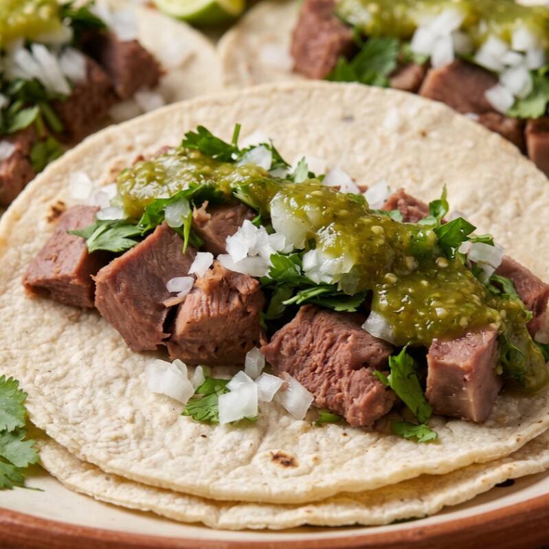 Taco de Lengua de Res