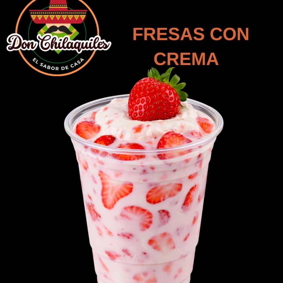 Fresas con Crema Tradicionales 12 Oz