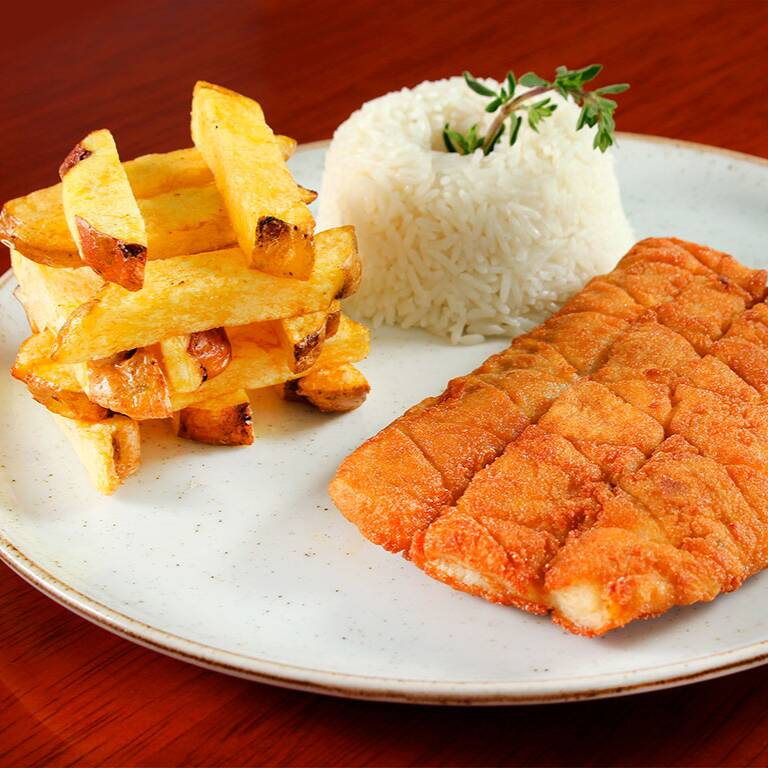 Milanesa con Papas Fritas