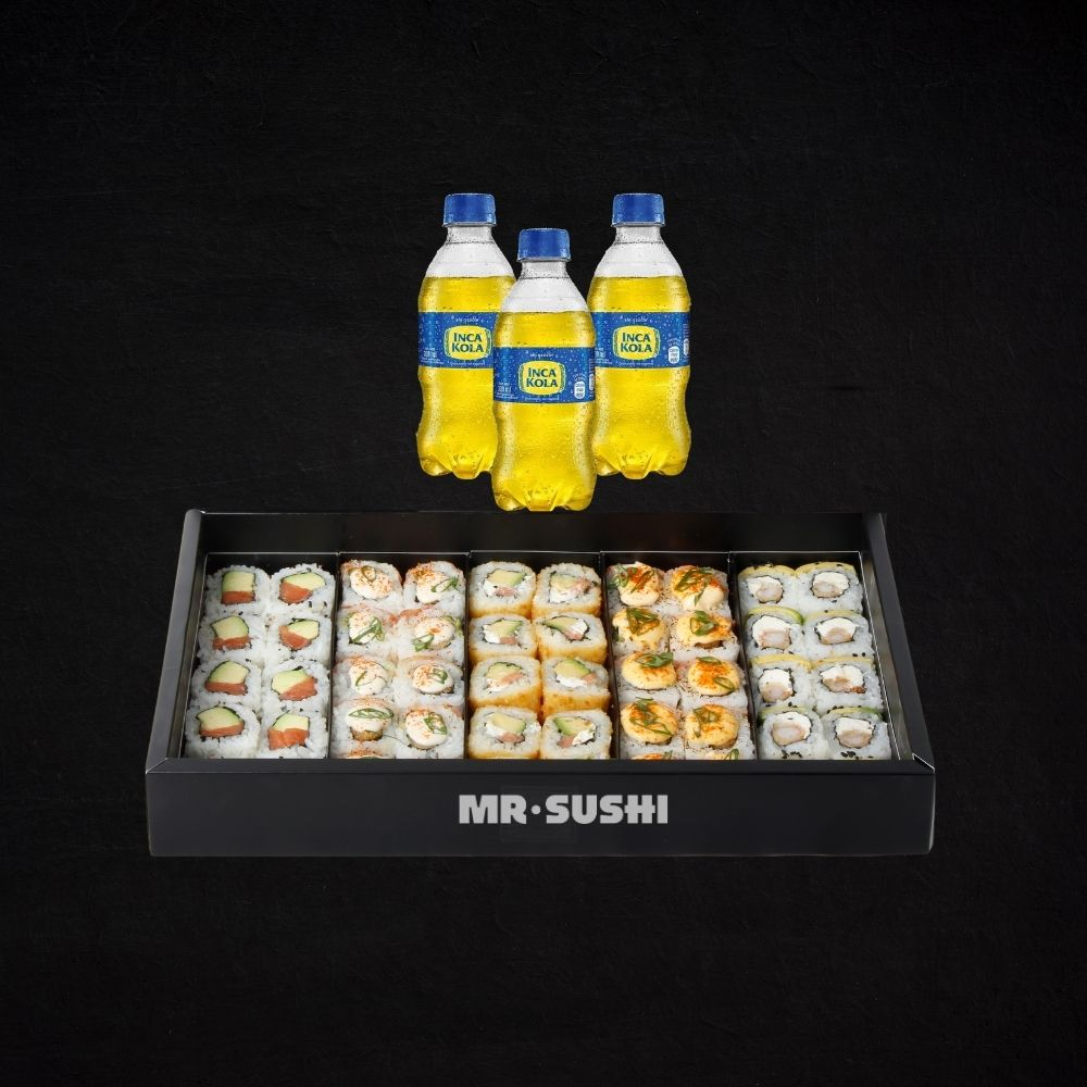 Box Familiar 50 Piezas + 3 bebidas 300ml