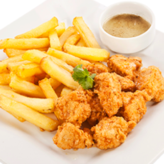 CHICHARRON DE POLLO + ENTRADA + BEBIDA