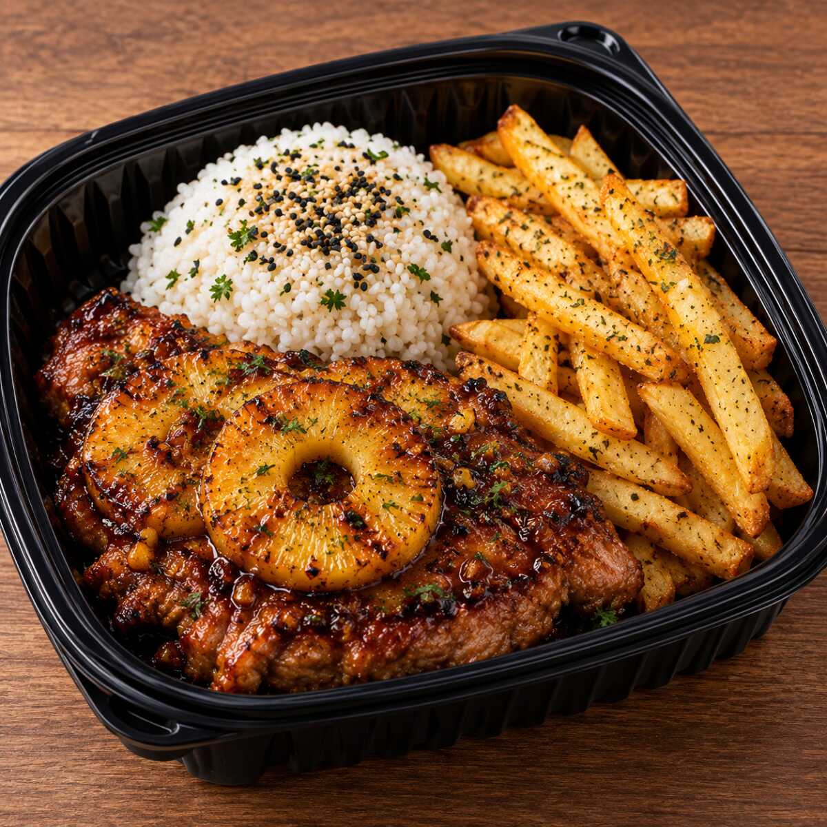 Lomo de Cerdo con Piña Caramelizada