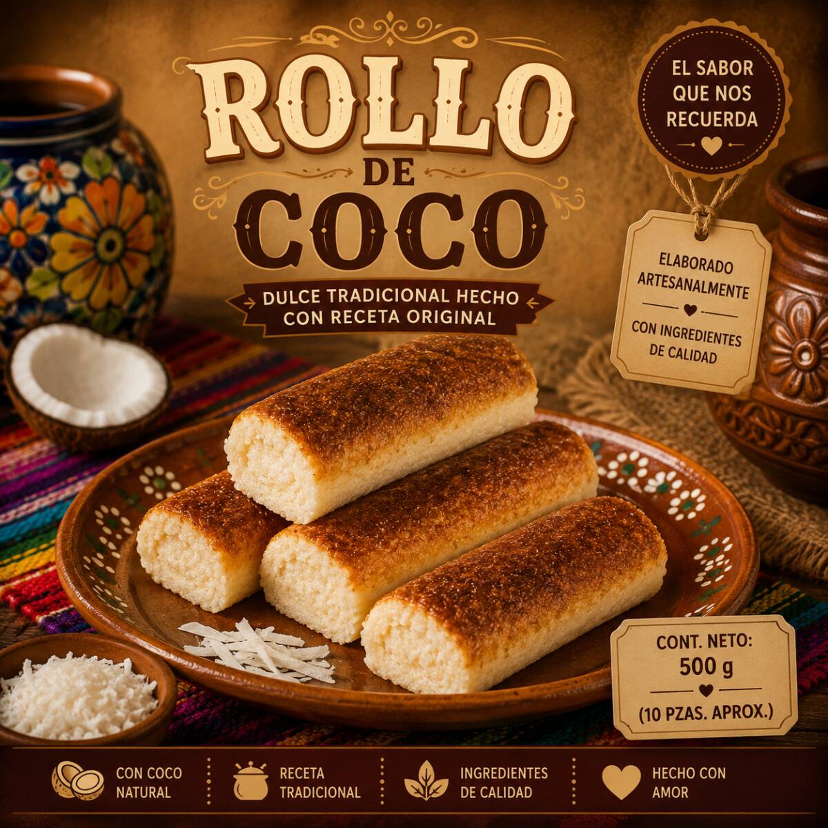 Rollo de Coco