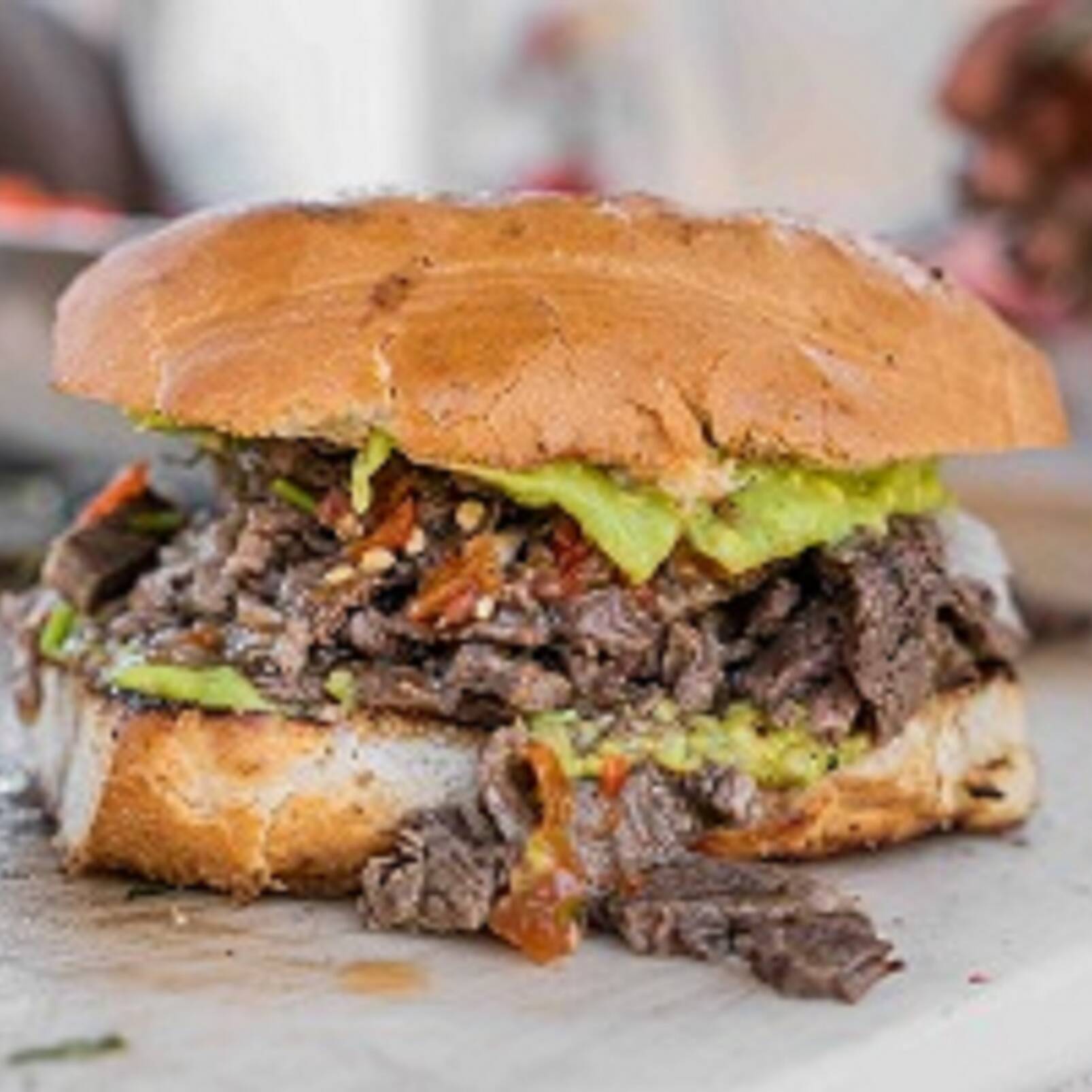 Lonche Carne Asada Mixto