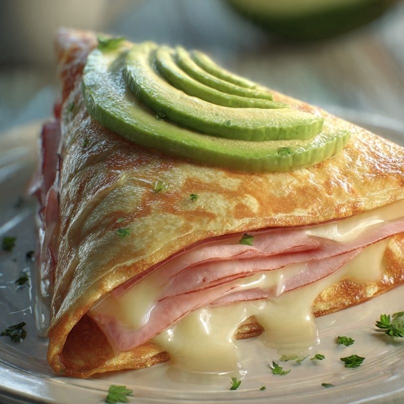 Crepa jamón y queso