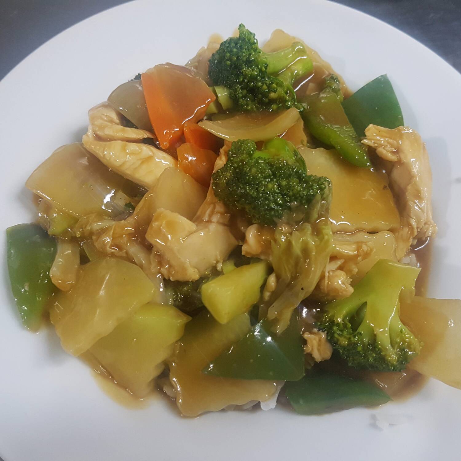 Chop Suey en Salsa o seco con Pollo
