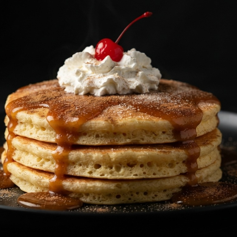 Pancakes Churro Cajeta